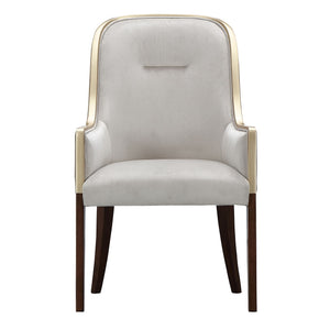 Houston - Dining Arm Chair - Porcini / Walnut