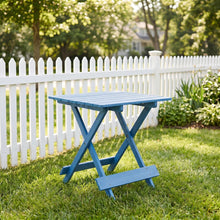 Load image into Gallery viewer, Folding Square Table For Backyard - Blue
