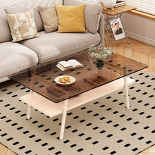 Load image into Gallery viewer, Rectangle Coffee Table, Tempered Glass Tabletop Modern Table For Living Room
