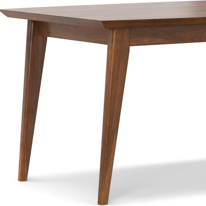 66" Wood Butterfly Leaf Extendable Dining Table - Walnut