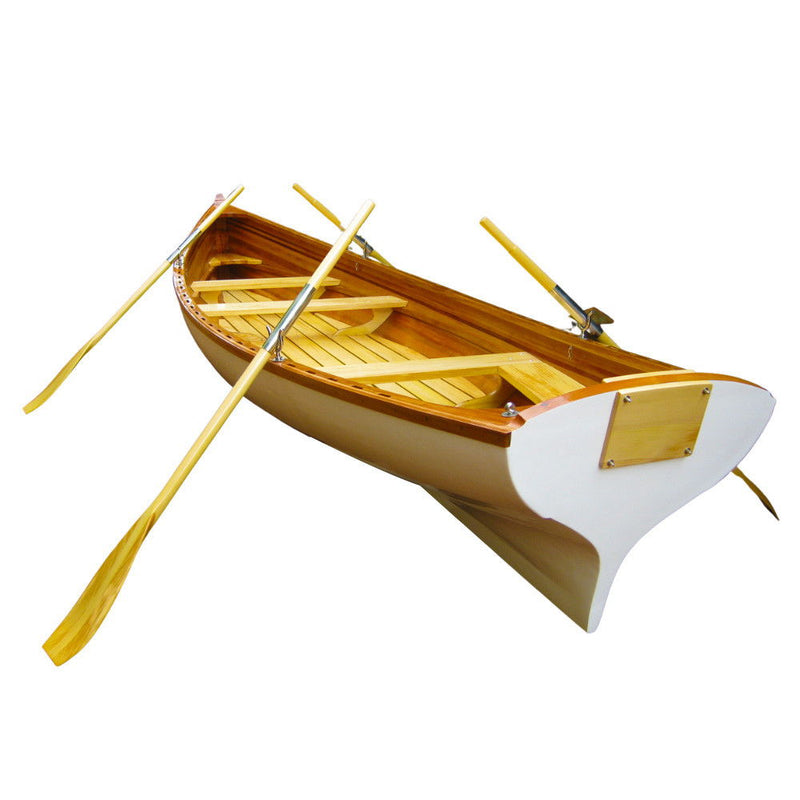Hand Painted Model Boat (624609) - Light Brown / Yellow