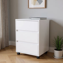 Load image into Gallery viewer, 18" Wood Accent Cabinet With Three Drawers - White
