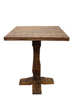 Load image into Gallery viewer, 36" Solid Wood Square Pedestal Bar Table - Brown
