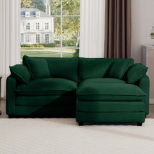 Load image into Gallery viewer, Modern Oversized Modular Cushion Sofa With Ottoman, Low Back, Deep Seating Sofa Set
