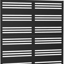Load image into Gallery viewer, Three Panel Screen Room Divider (720178) - Black
