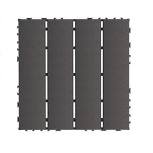 Load image into Gallery viewer, Plastic Interlocking 44 Pack Patio Deck Tiles, Square Waterproof Outdoor All Weather Use
