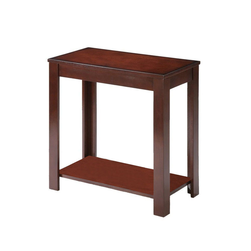 24" End Table With Shelf - Brown