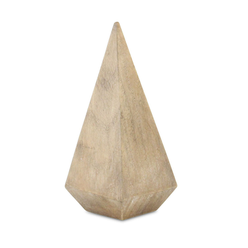 Pyramid Decorative Sculpture (635608) - Natural