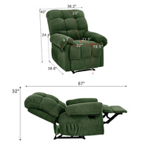 Load image into Gallery viewer, Manual Recliner, Padded Footrest

