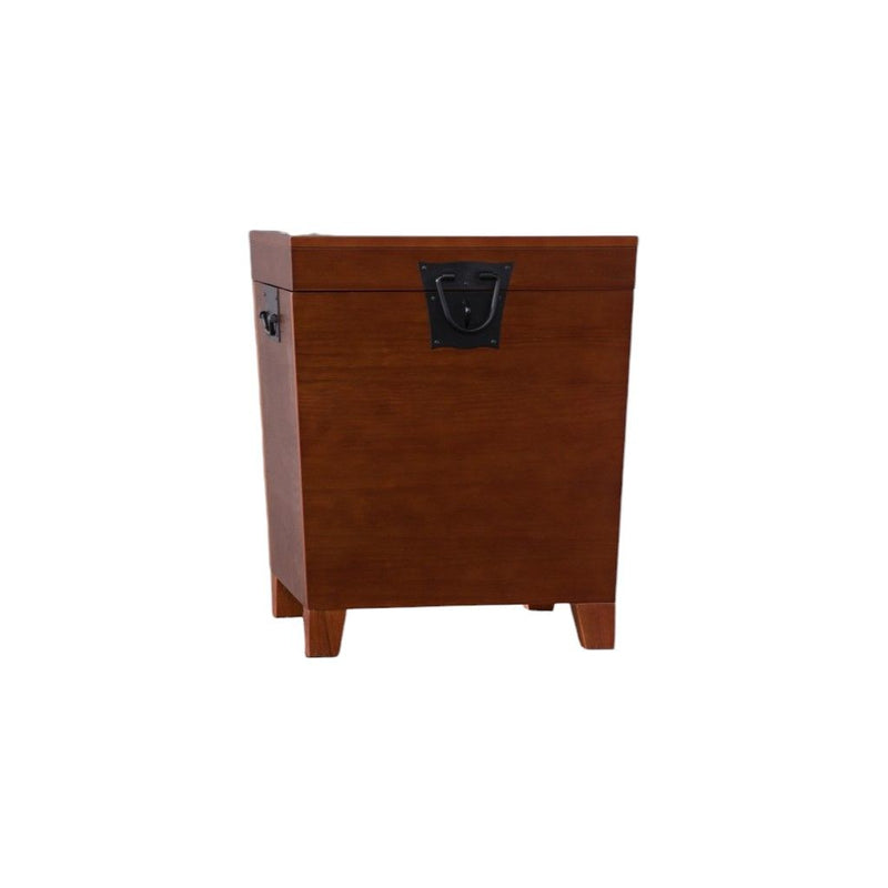 Square Solid Wood End Table - Brown