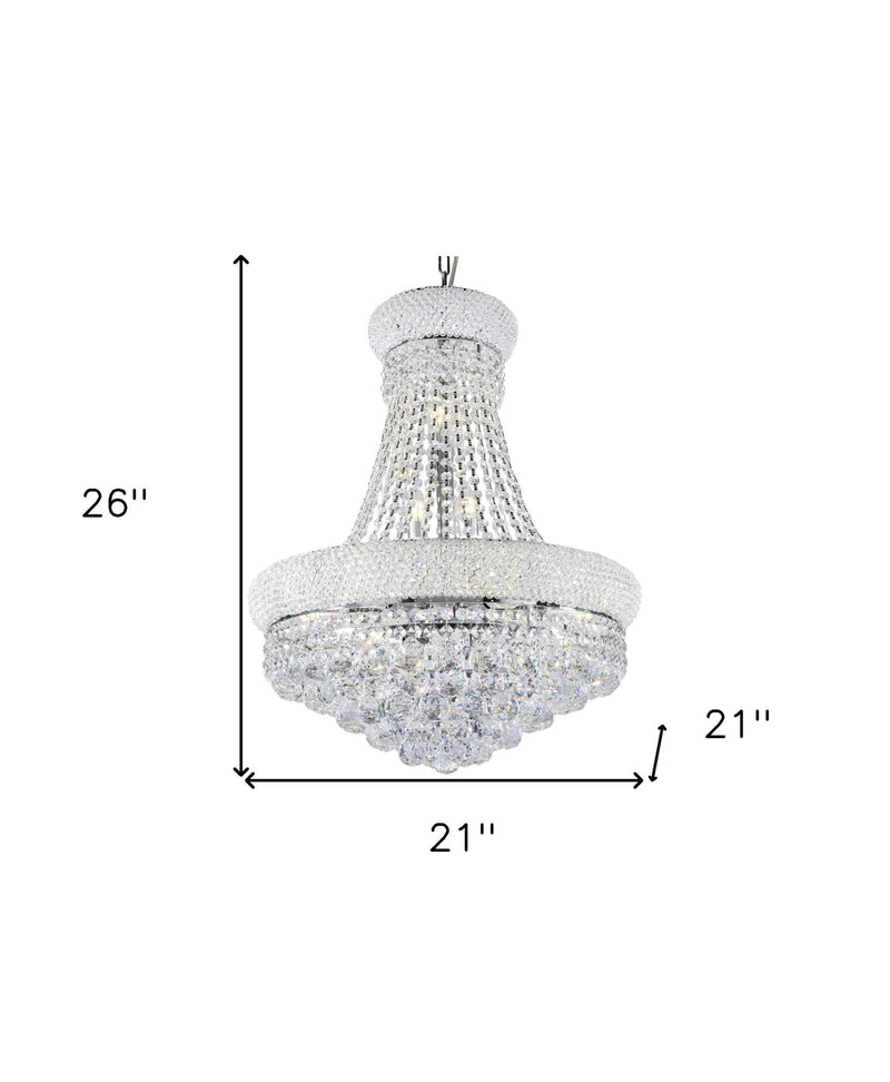 Lantern Empire Transparent Glass Led Ceiling Light With Clear Shades - Silver