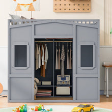 Load image into Gallery viewer, Loft Stylish Bed With Ladder And Wardrobe

