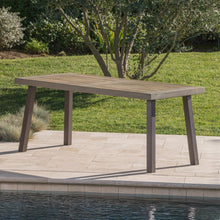 Load image into Gallery viewer, Acacia Wood Dining Table With Slat Design
