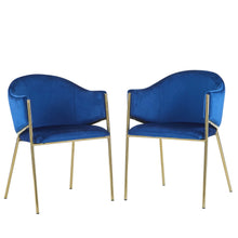 Load image into Gallery viewer, Modern Upholstered Dining Chair With Frame And Plush Velvet

