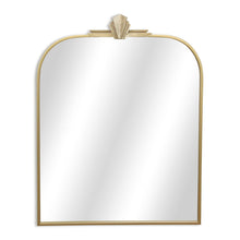 Load image into Gallery viewer, 31" Metal Art Deco Arch Accent Mirror - Gold

