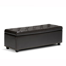 Load image into Gallery viewer, Hamilton - Storage Ottoman - Coffee Brown

