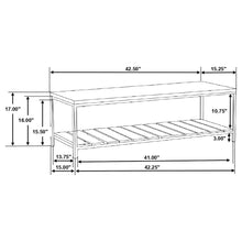 Load image into Gallery viewer, Foundry - Accent Bench With Slat Shelf - Natural
