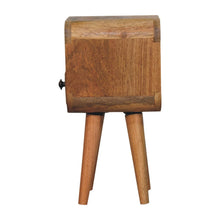Load image into Gallery viewer, 16" Solid Wood Square One Drawer Nightstand - Oak

