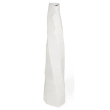 Load image into Gallery viewer, Faceted Geometric Floor Vase - White

