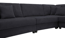 Load image into Gallery viewer, Oversized  Length117.2&#39;&#39;*Width 117.2&#39;&#39; Modular Sectional Sofa Couches Set ,Corduroy Upholstered Deep Seat Comfy Sofa For Living Room,Dark Gray
