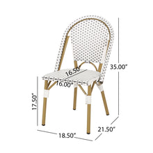 Load image into Gallery viewer, Outdoor Rattan And Aluminum French Bistro Chairs Set
