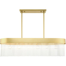 Load image into Gallery viewer, 19" Six Light Dimmable Chandelier With Shades - Gold
