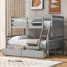 Load image into Gallery viewer, Bunk Bed With Ladder And Safety Guardrail
