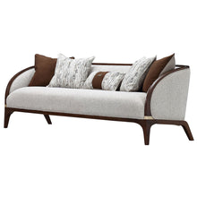 Load image into Gallery viewer, Houston - Sofa - Pebble / Walnut
