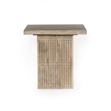 Load image into Gallery viewer, Solid Wood Square End Table - Brushed Ivory
