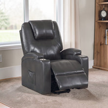 Load image into Gallery viewer, Recliner With Power Lift &amp; Massage - Gunmetal
