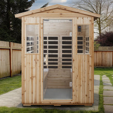 Load image into Gallery viewer, 4 Person Old Fir Far Infrared Outdoor Sauna Room - Natural
