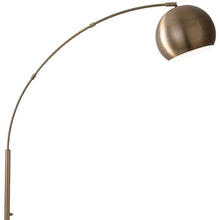 Load image into Gallery viewer, Arc Floor Lamp With Brass Solid Color Bowl Shade - Brass
