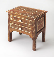 Load image into Gallery viewer, Solid Wood Frame Standard Accent Chest With Two Drawers - Brown And White
