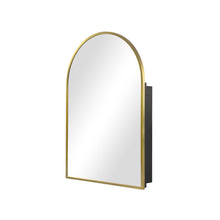 Load image into Gallery viewer, 24" Arch Metal Framed Mirror Set - Gold
