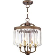Load image into Gallery viewer, 18'' Four Light Dimmable Chandelier With Shades - Bronze
