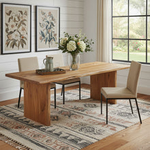Load image into Gallery viewer, 108" Solid Wood Live Edge Sled Base Dining Table - Natural
