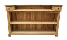 Load image into Gallery viewer, Wood And Metal Solid Wood Rectangular Bar Table - Silver / Natural

