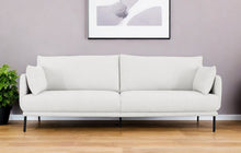 Load image into Gallery viewer, Modern Fabric Sofa - White / Black
