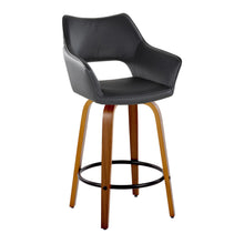 Load image into Gallery viewer, Mustang - Contemporary Fixed Height Counter Stool With Swivel With Round Footrest (Set of 2)
