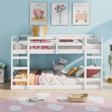 Load image into Gallery viewer, Twin Over Twin Bunk Bed with Ladder, White（OLD SKU：WF282787AAK）
