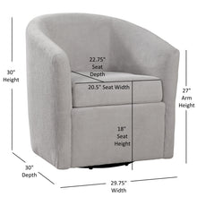 Load image into Gallery viewer, Oaklynn - Barrel Style Swivel Accent Chair
