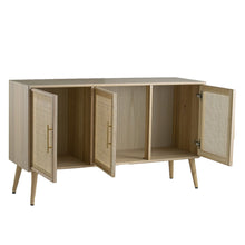Load image into Gallery viewer, Wooden Accent TV Cabinet With 3 Doors - Brown
