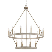 Load image into Gallery viewer, 48'' Candle Style Multi Light Metal Dimmable Chandelier - Brass
