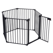Load image into Gallery viewer, Adjustable Safety Gate Play Yard Metal Doorways Fireplace Fence Christmas Tree Fence Gate For House Stairs Gate Prohibited Area Fence
