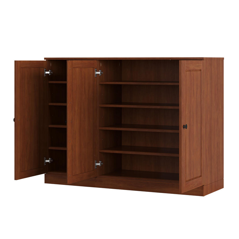 Solid Woodshoe Storage Cabinet (755962) - Coffee