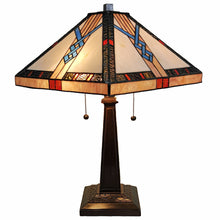 Load image into Gallery viewer, 22" Metal Two Light Candlestick Table Lamp With Off-White Empire Shade - Dark Brown
