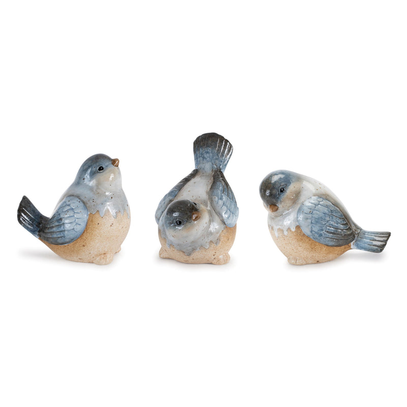 Figurine Tabletop Sculpture (Set of 3) - Blue
