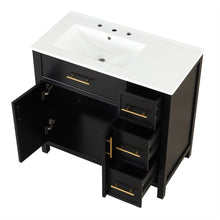 Load image into Gallery viewer, Modern Bathroom Vanity With Sink Top, 2 Doors And 3 Drawers
