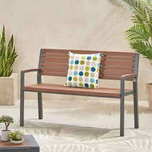 Load image into Gallery viewer, Davos - Bench - Gray / Brown
