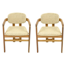Load image into Gallery viewer, Outdoor Accent Armchairs For Patio (Set of 2) - Natural / Teak
